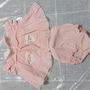 Vintage pink 2 peice jo Joe fashions